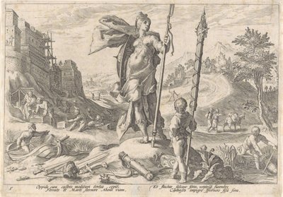 Bronsåldern Ovidius metamorfoser (serietitel) av Hendrick Goltzius (workshop of)