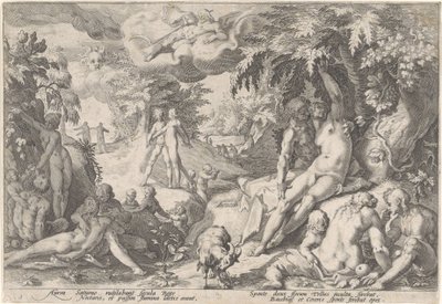 Den gyllene åldern Metamorphoses of Ovid (serietitel) av Hendrick Goltzius (workshop of)