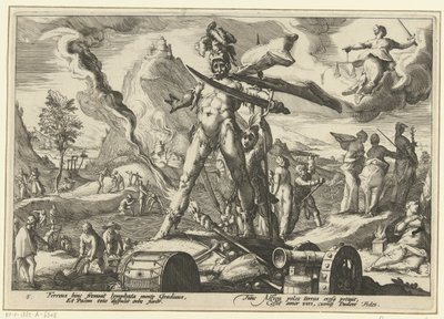 Järnåldern Ovidius metamorfoser (serietitel) av Hendrick Goltzius (workshop of)