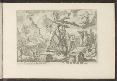 Järnåldern Ovidius metamorfoser (serietitel) Återskapanden av P. Ovidius Naso (serietitel) av Hendrick Goltzius (workshop of)