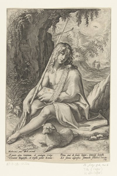 Johannes Döparen av Hendrick Goltzius (workshop of)
