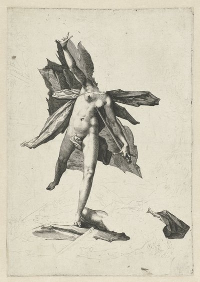 Pyramus och Thisbe av Hendrick Goltzius (workshop of)
