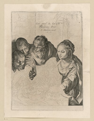 Herdarnas tillbedjan, 5:e tillståndet av Hendrick Goltzius
