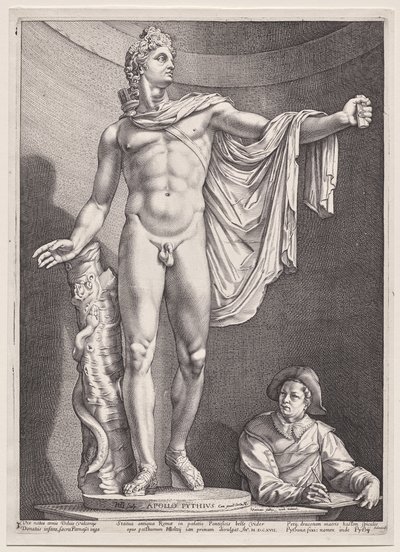 Apollo Belvedere av Hendrick Goltzius