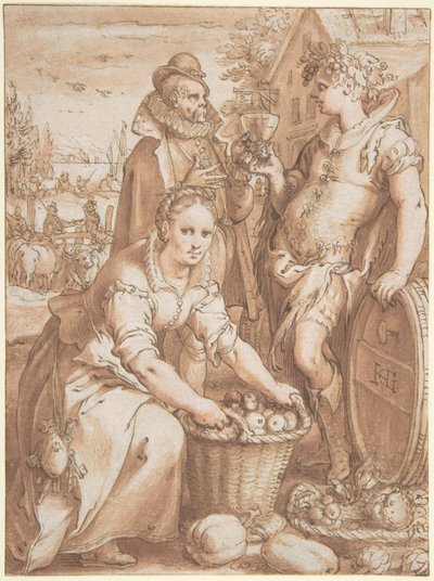 Höst; studie för en gravyr av Hendrick Goltzius
