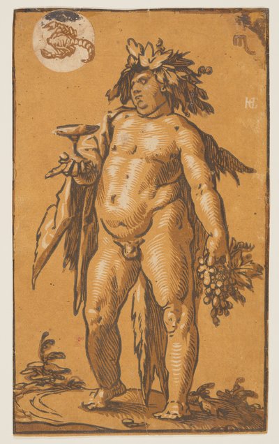 Bacchus av Hendrick Goltzius