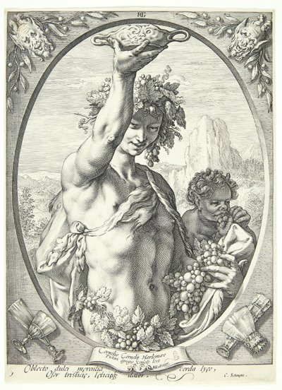 Bacchus av Hendrick Goltzius