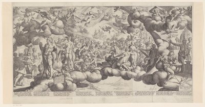 Bröllop av Amor och Psyke av Hendrick Goltzius