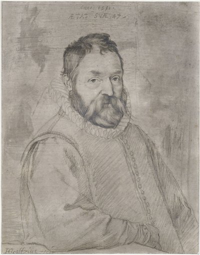 Porträtt av Federico Zuccari av Hendrick Goltzius