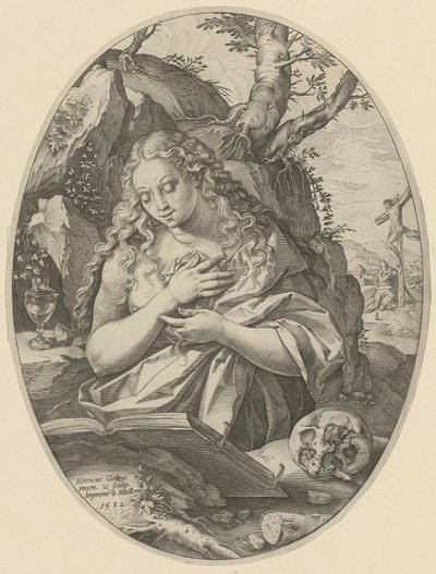 Den ångerfulla Magdalena av Hendrick Goltzius