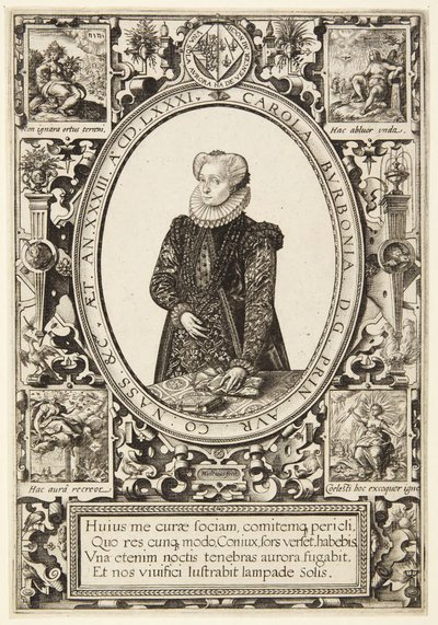 Charlotte av Bourbon av Hendrick Goltzius