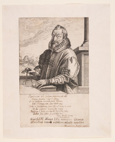 Christopher Plantin, förläggare i Antwerpen av Hendrick Goltzius