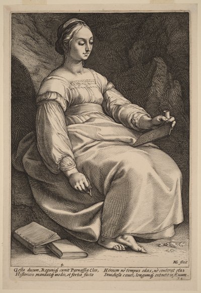 Klio av Hendrick Goltzius