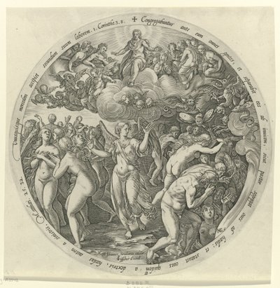 De välsignade är separerade från de förbannade The Last Judgment (serietitel) av Hendrick Goltzius