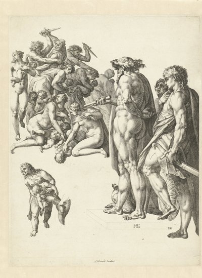 Barnmordet i Betlehem av Hendrick Goltzius