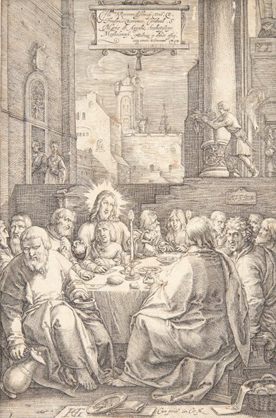 Nattvarden av Hendrick Goltzius