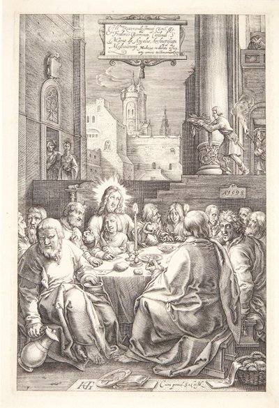 Nattvarden av Hendrick Goltzius