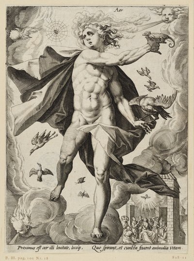 De fyra elementen: Luft av Hendrick Goltzius