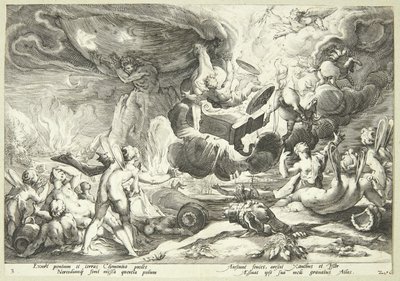 Phaetons fall av Hendrick Goltzius