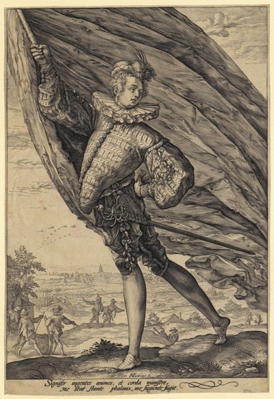 Fanförare av Hendrick Goltzius