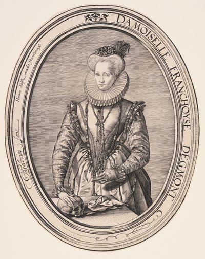 Françoise van Egmond av Hendrick Goltzius