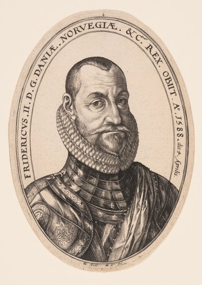 Fredrik II, kung av Danmark och Norge av Hendrick Goltzius