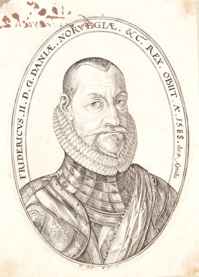 Fredrik II, kung av Danmark och Norge av Hendrick Goltzius