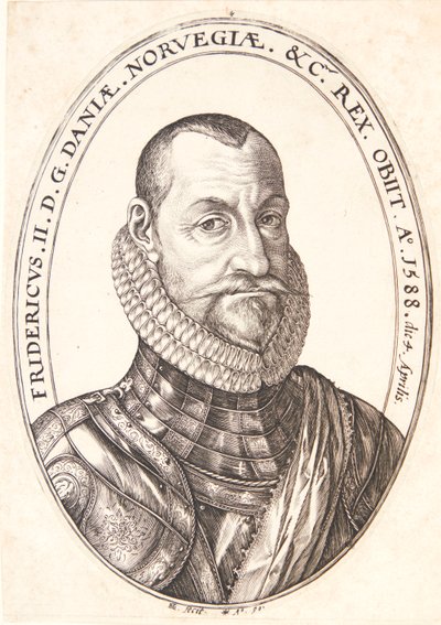 Fredrik II, kung av Danmark och Norge av Hendrick Goltzius
