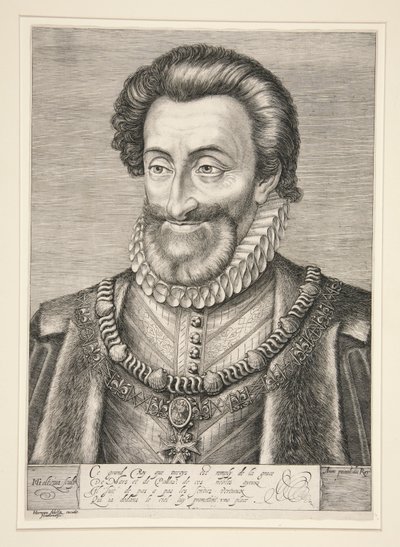Henrik IV, kung av Frankrike och av Navarra av Hendrick Goltzius