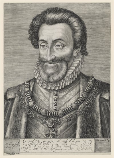 Henrik IV, kung av Frankrike och Navarra av Hendrick Goltzius