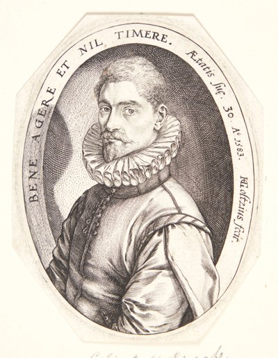 Hieronymus Scholiers av Hendrick Goltzius