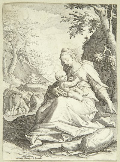 Vilket på flyget till Egypten av Hendrick Goltzius