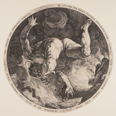 Ixion, från The Four Disgracers av Hendrick Goltzius