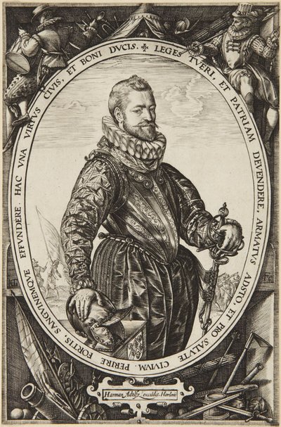Jacques de la Faille av Hendrick Goltzius