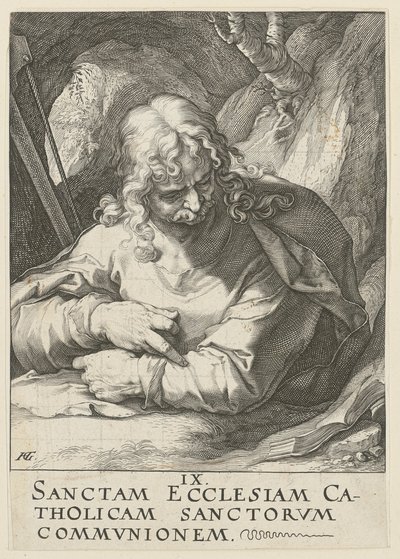 Jakob den yngre, plansch 10 ur serien "Kristus, de tolv apostlarna och Paulus" av Hendrick Goltzius