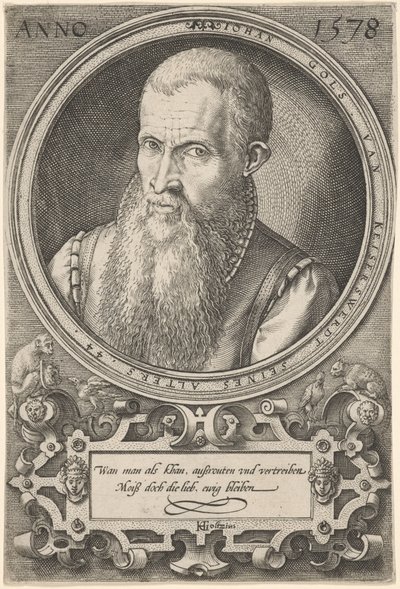 Jan Goltz II av Hendrick Goltzius