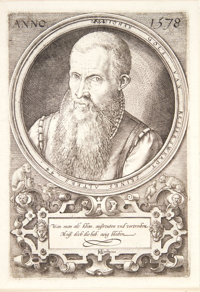 Jan Goltz II av Hendrick Goltzius