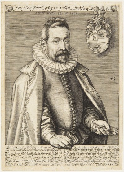 Jan Nicquet av Hendrick Goltzius