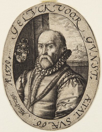 Jan van Broeckhoven av Hendrick Goltzius