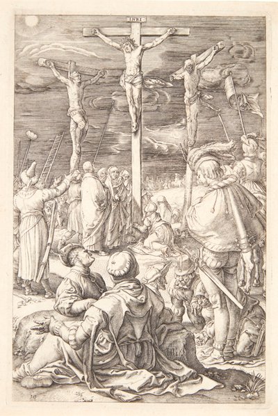 Jesus på korset av Hendrick Goltzius