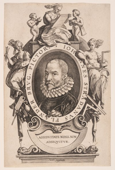 John Stradanus av Hendrick Goltzius