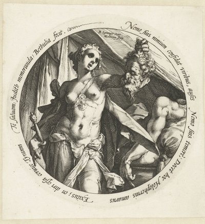 Judith med huvudet av Holofernes av Hendrick Goltzius