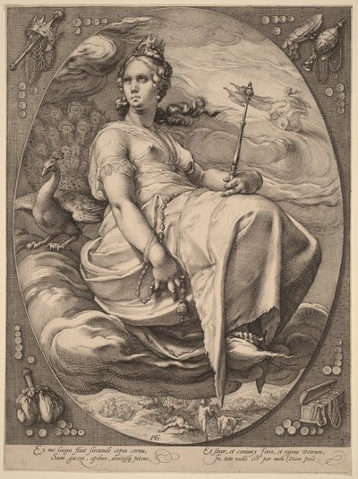 Juno av Hendrick Goltzius