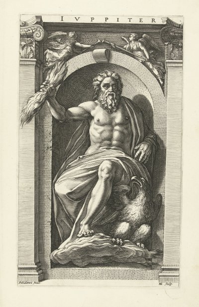 Jupiter Jupiter (titel på objekt) Åtta klassiska gudar (serietitel) av Hendrick Goltzius