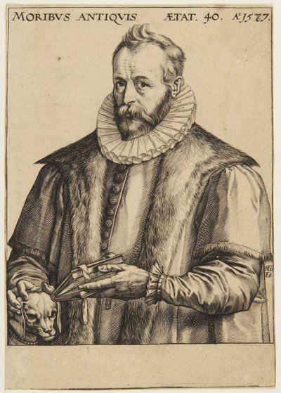 Justus Lipsius av Hendrick Goltzius
