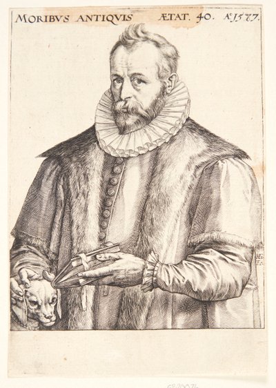 Justus Lipsius av Hendrick Goltzius