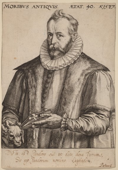 Justus Lipsius av Hendrick Goltzius