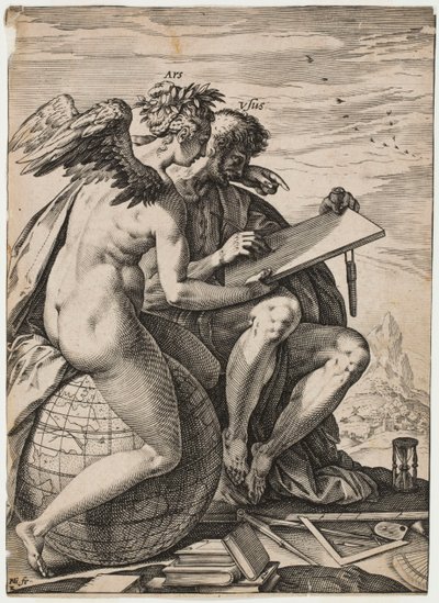 Konst och praktik (Ars, Usus) av Hendrick Goltzius