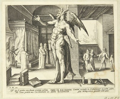 Läkaren som djävulen av Hendrick Goltzius