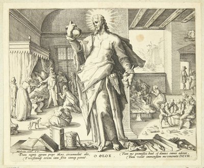 Läkaren som gud av Hendrick Goltzius